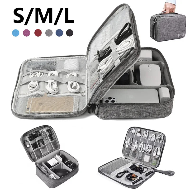 Cable Storage Bag Waterproof Digital Electronic Accessories Organizer — main product photo