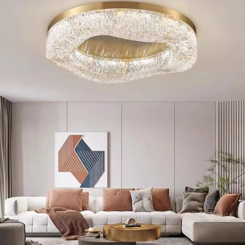 Nordic Luxury Resin LED Ceiling Lamps for Living — product photo 4 of 6