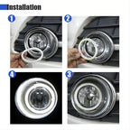 2pcs 70mm/2.76inch Car Decorative Lights COB Angel Eyes — product photo 6 of 6