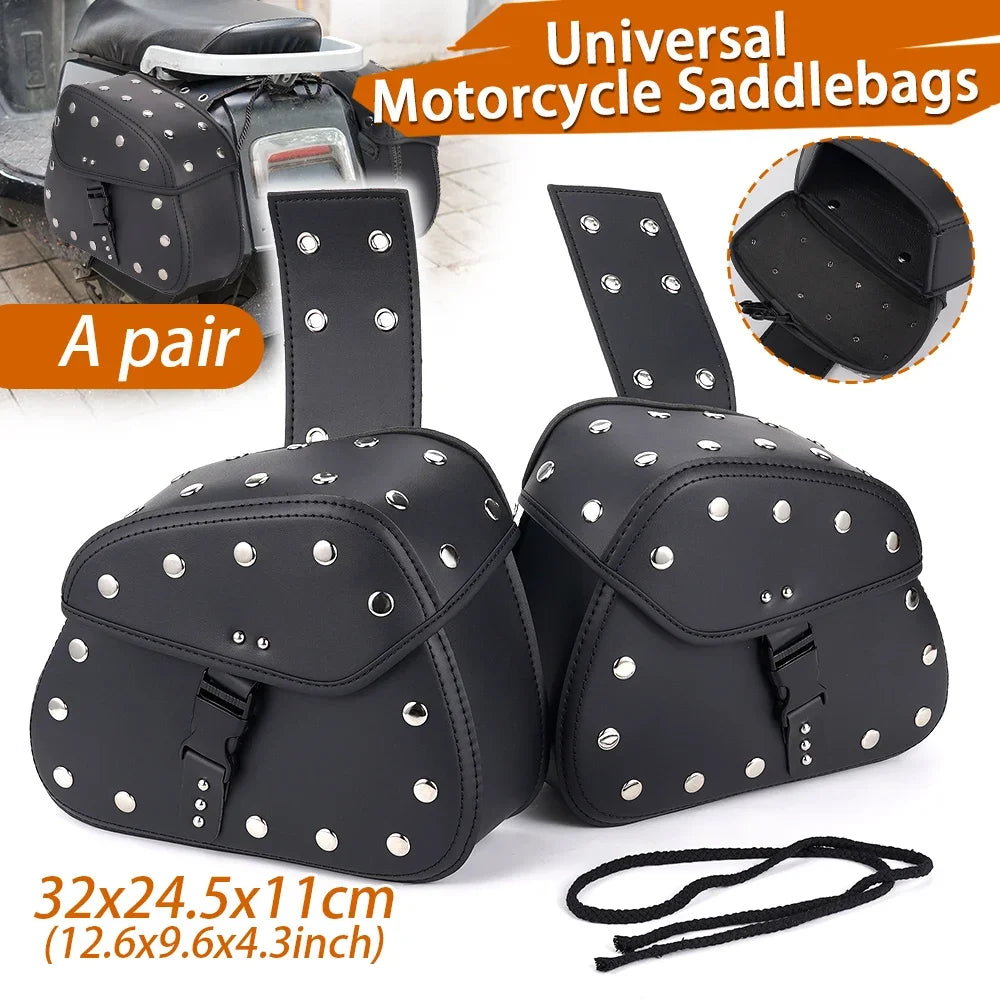 Universal Motorcycle SaddleBag Motorbike Side Bags Storage Tool — product photo 6 of 6