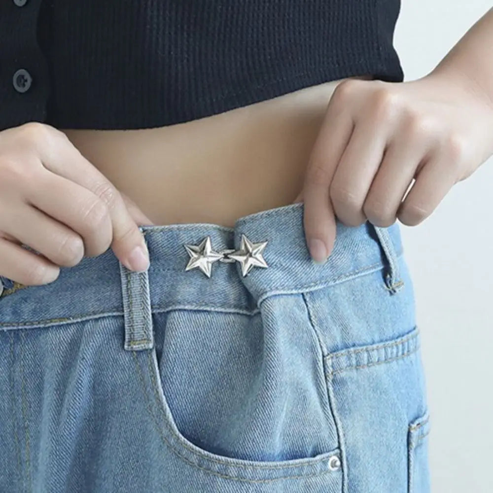 Alloy Star Pants Button Tightener Button Clasps Adjustable — product photo 2 of 6