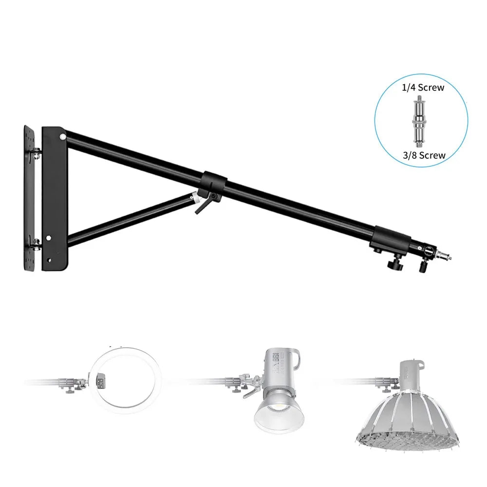 100/135/ 170cm Wall Mounting Triangle Boom Arm Photography — main product photo