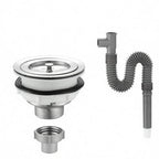 Stainless Steel Basin Drain Connector With Overflow Mop — product photo 5 of 6