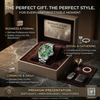 1pc Mechanical Tourbillon Watch Green Dial Steel Strap — product photo 6 of 6