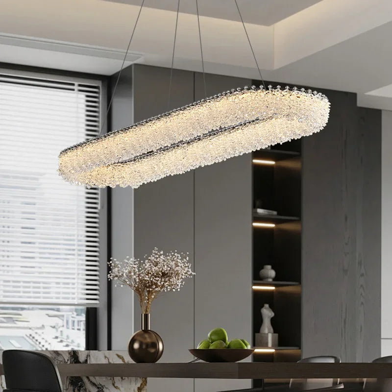 Luxury Modern Ceiling Chandelier Artistic Crystal LED Pendant — product photo 4 of 5