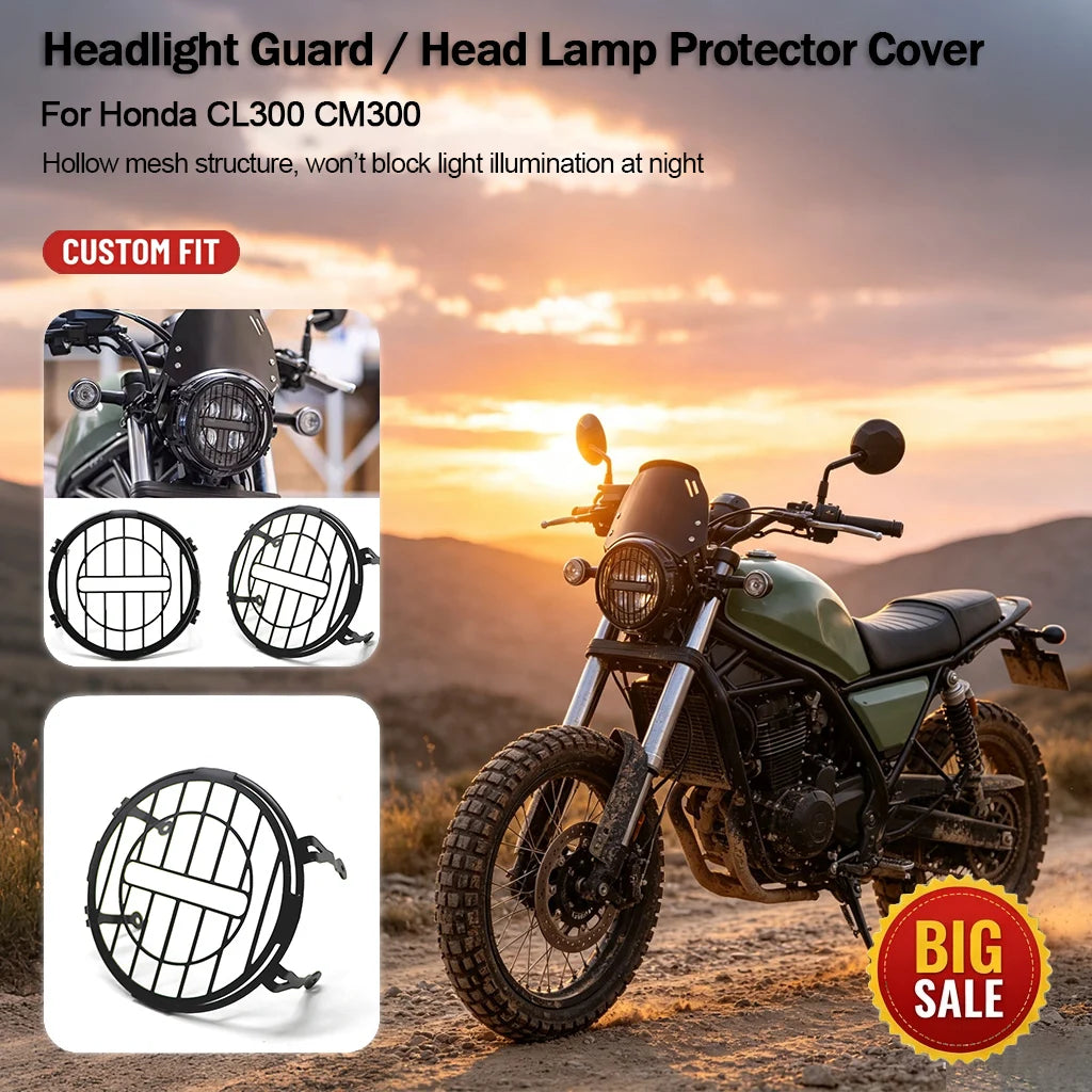 For Honda CL300 CM300 Headlight Grille Protective Net — main product photo