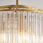 Luxury Crystal Chandelier 6-Bulb Golden Pendant Light — product photo 6 of 6