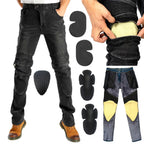 Men's Motorbike Jeans Windproof Plus Velvet Aramid Motorcycle — product photo 6 of 6
