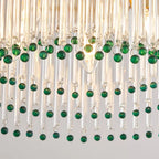 Luxury Crystal Chandelier 6-Bulb Golden Pendant Light — product photo 5 of 6
