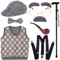 Kids 100 Days Of School Old Man Costume — main product photo