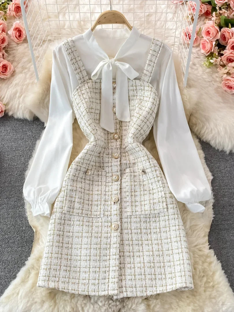Women Two Piece Set 2025 Korean Fashion Bowtied — main product photo