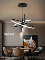 Modern Round LED Chandeliers for Living Room Dining — product photo 3 of 6