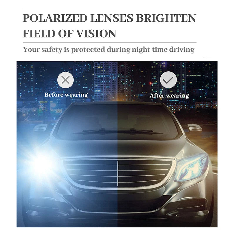 Car Night Safety Driving Glasses Clip On Sunglasses — product photo 2 of 6