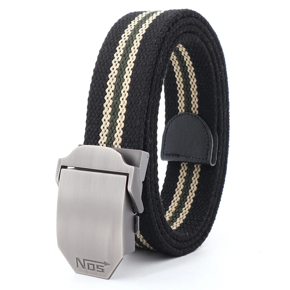 Men's 38mm Width Casual Canvas Belt 4mm Thick — product photo 5 of 6