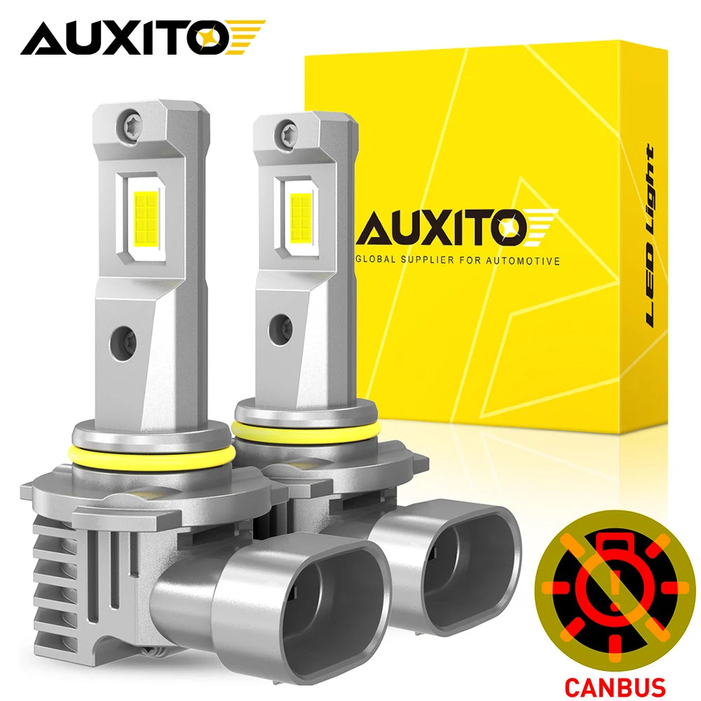 AUXITO 2Pcs Canbus 9005 LED Headlight HB3 Bulb — main product photo