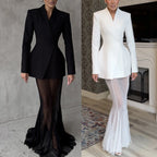 Women Suit Jacket Perspective Skirts Set 2025 New — product photo 2 of 5