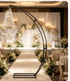 1/6pcs 2.4M Metal Iron Half Moon Shape Chandelier — product photo 3 of 6
