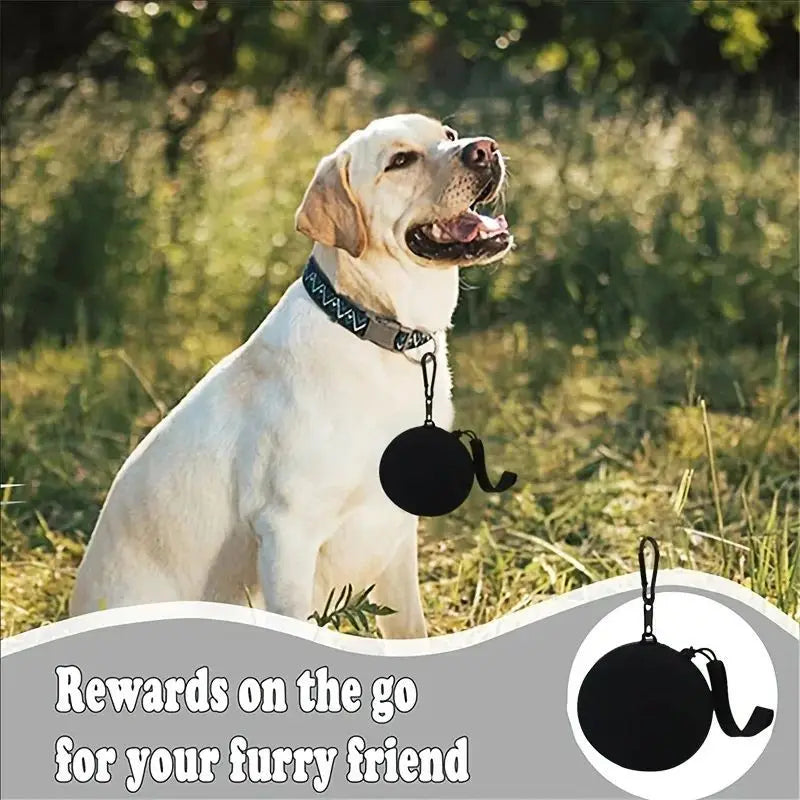 1Pc Silicone Pet Treat Pouch Portable Travel Training — product photo 4 of 6