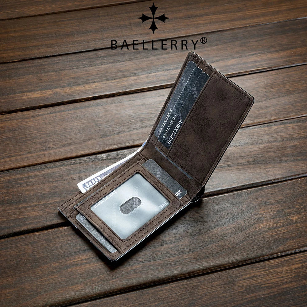 Simple Slim Men's Wallet High Quality Carbon Fiber