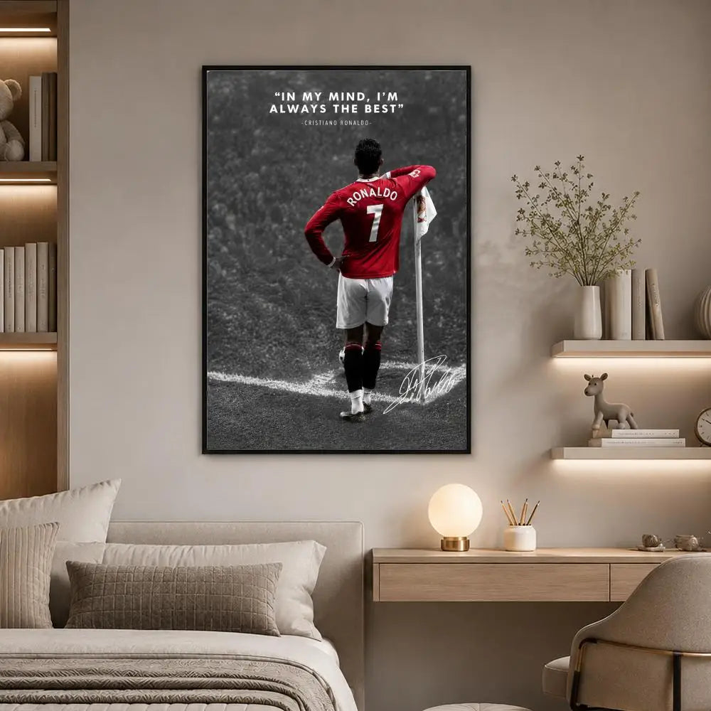 S-occer Sport Player Portrait Poster High-Definition Waterproof — product photo 6 of 6