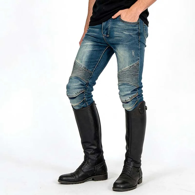 Men Motorcycle Jeans Built With Removable Insert Protective — product photo 6 of 6