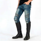 Men Motorcycle Jeans Built With Removable Insert Protective — product photo 6 of 6