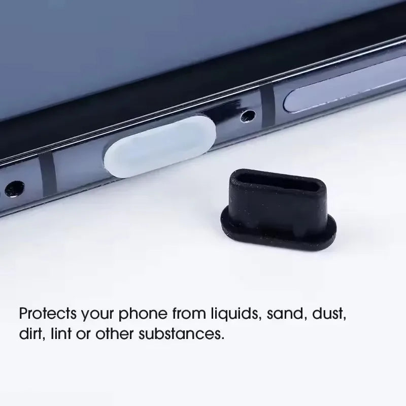 Silicone Dust Plugs Type C Charging Port Protector — product photo 2 of 6