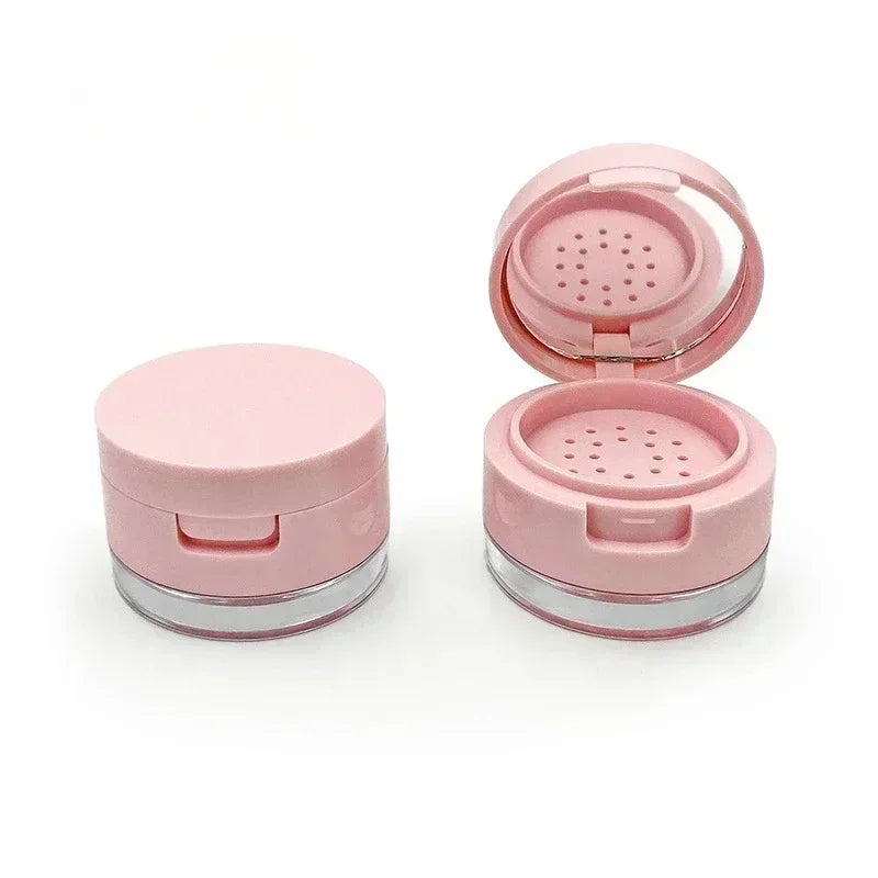 3g/5g Pink Powder Box with Mirror — product photo 6 of 6