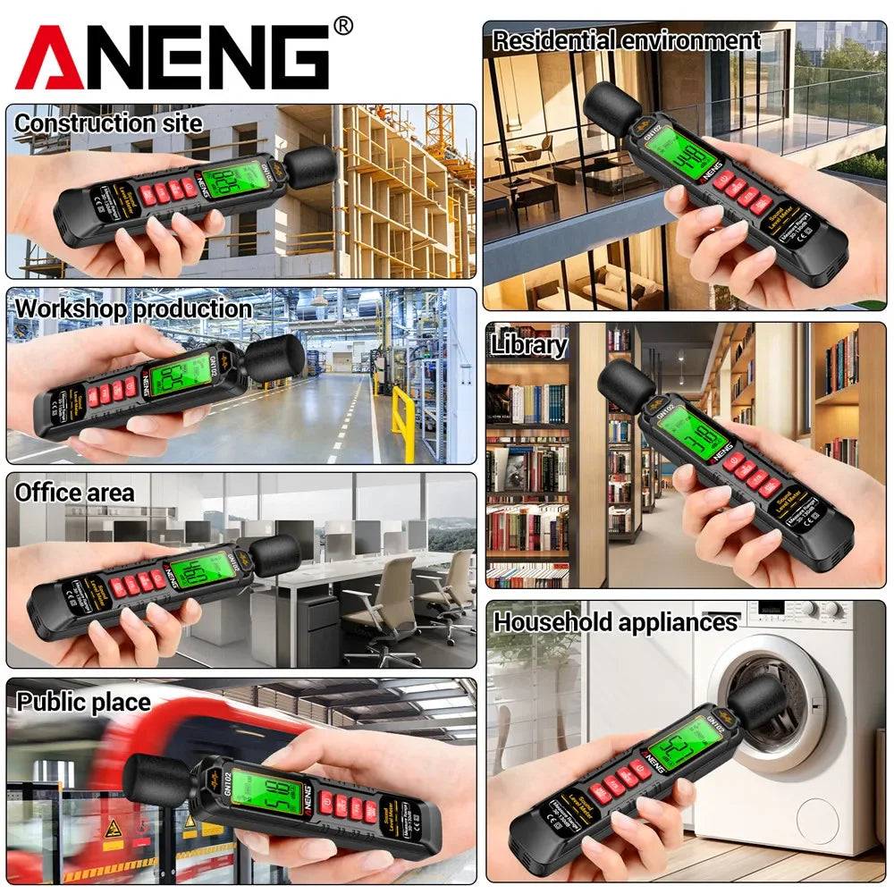 Digital Noise Meter Sound Level Meter Handheld ANENG — product photo 5 of 6