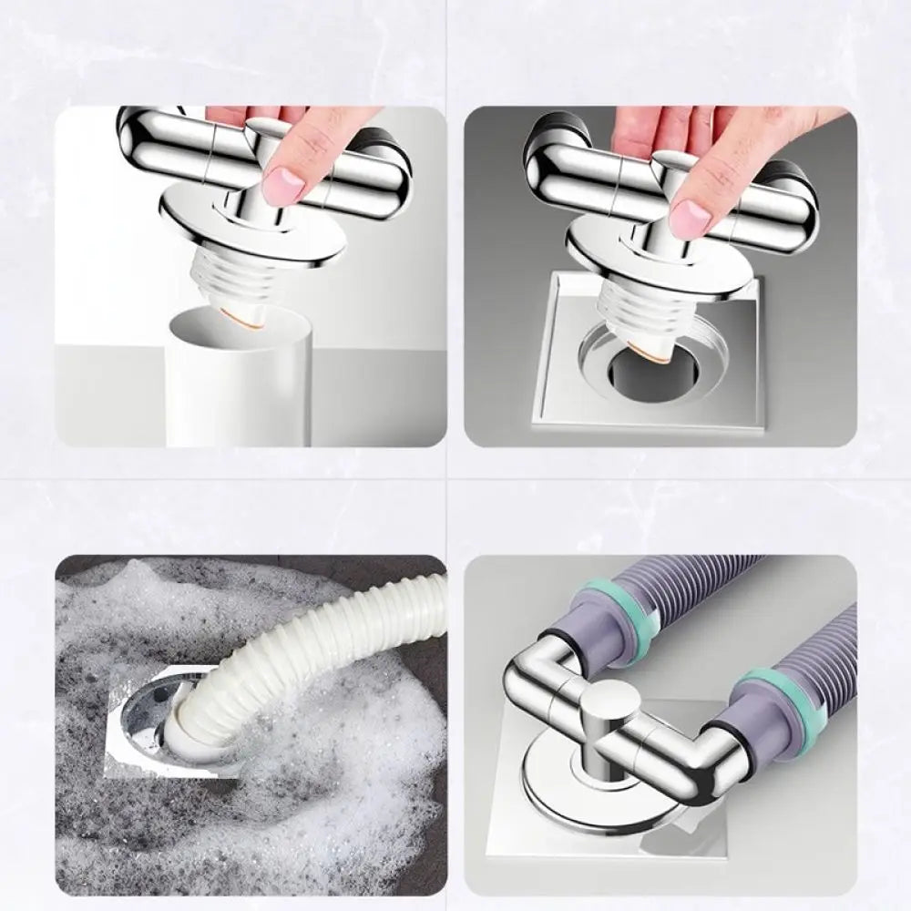 Washing Machine Pipe Connector Two Way Splitter Anti — product photo 6 of 6