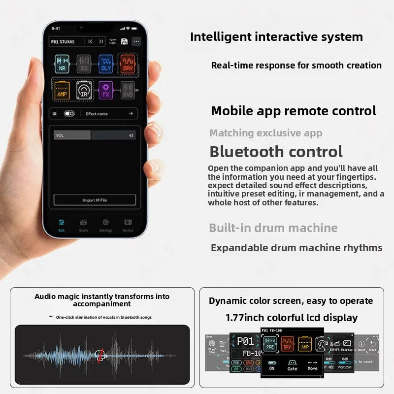 Electric guitar speaker comprehensive effect device — product photo 3 of 6