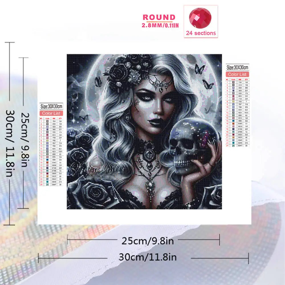 Evershine 5D DIY Diamond Embroidery Woman Portrait Painting — product photo 2 of 3