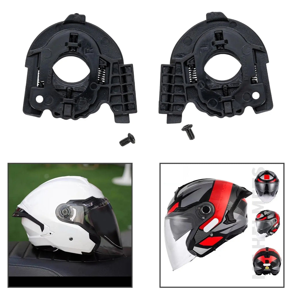 Helmet Visor Shield Base Pair Sturdy Plastic Replacement — product photo 4 of 6