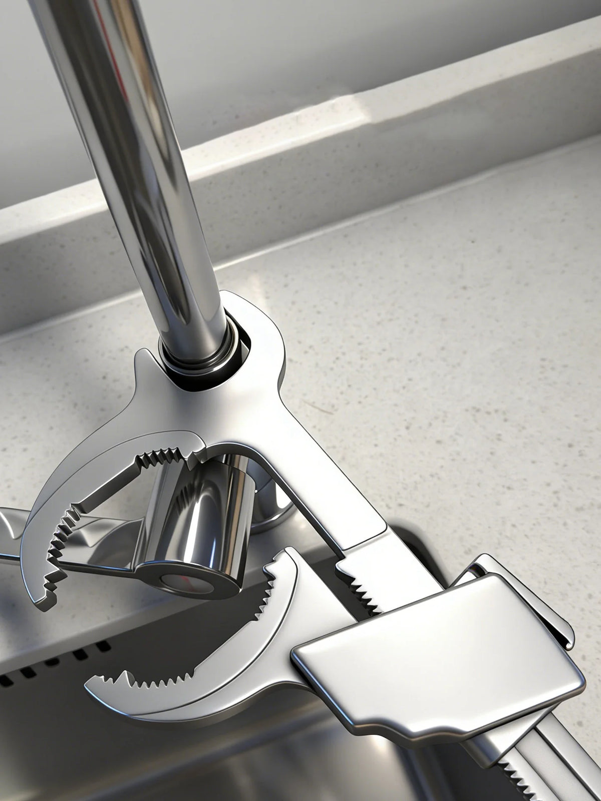 Bathroom Wrench Multi-Head Socket System 86mm Adjustable Faucet — product photo 3 of 6