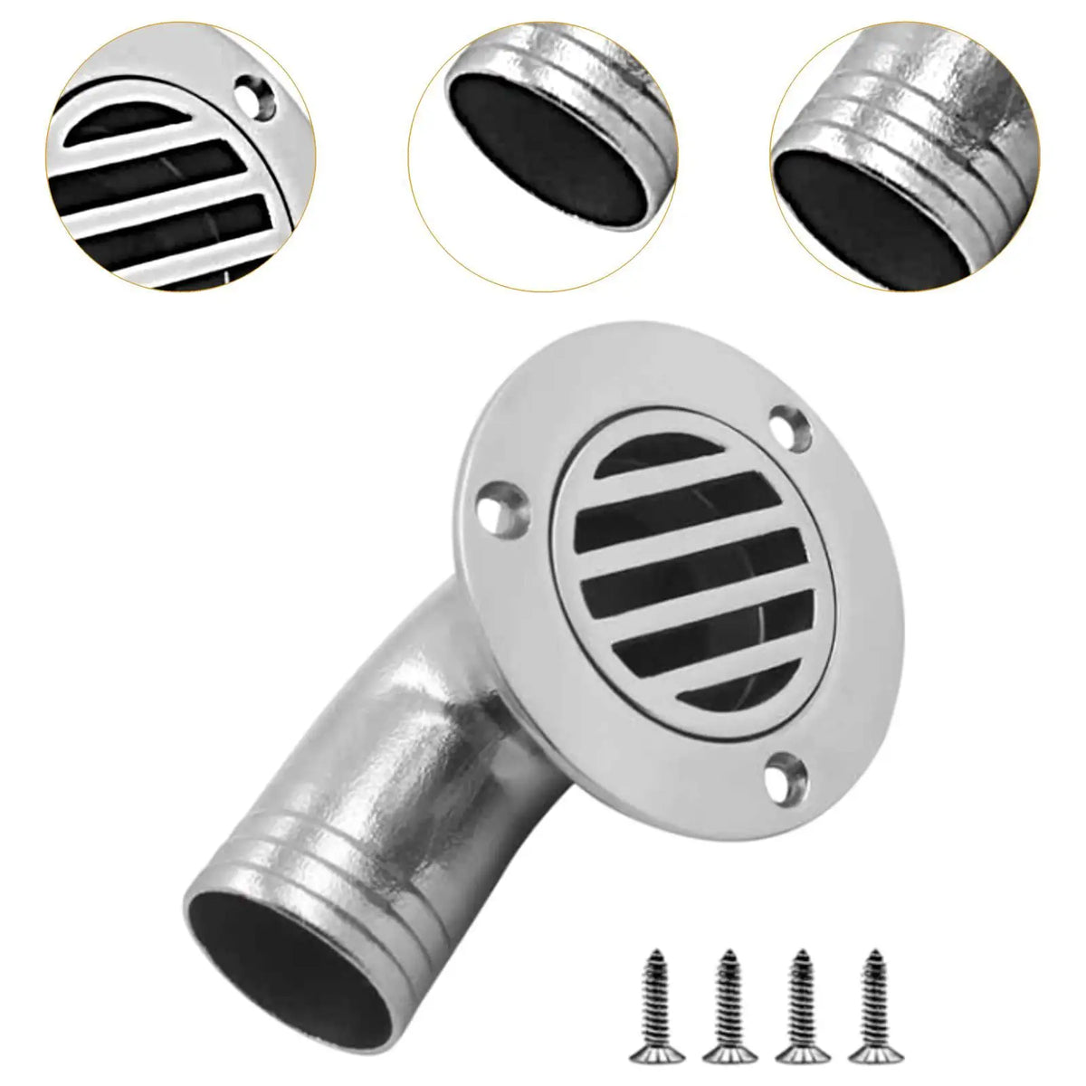 Stainless Steel Boat Floor Drain 90 Degree Marine — product photo 5 of 6