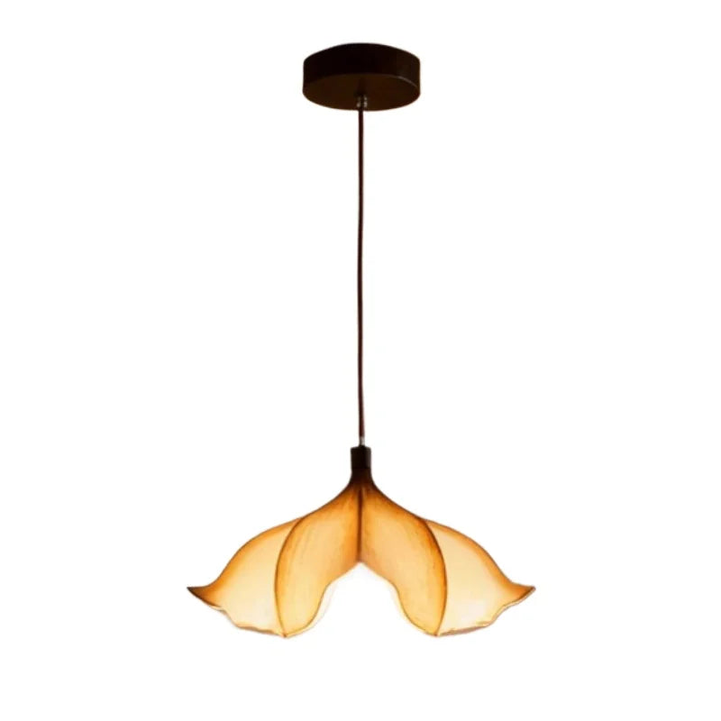 Japanese Wabi-Sabi Resin LED Pendant Light Petal Ceiling — product photo 4 of 6