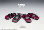 MINIGT 1/64 Porsche 911 (992.1) Rubystone Red Set — main product photo