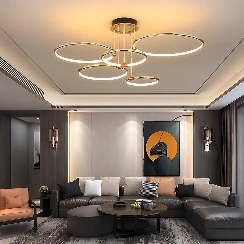 Modern Living room Ring Chandelier Nordic New Design — product photo 2 of 6