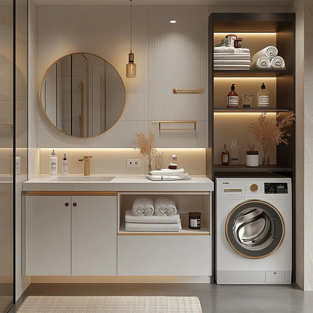 Washing Machine CabinetModern Design Laundry Bathroom Vanities Sets — product photo 2 of 6
