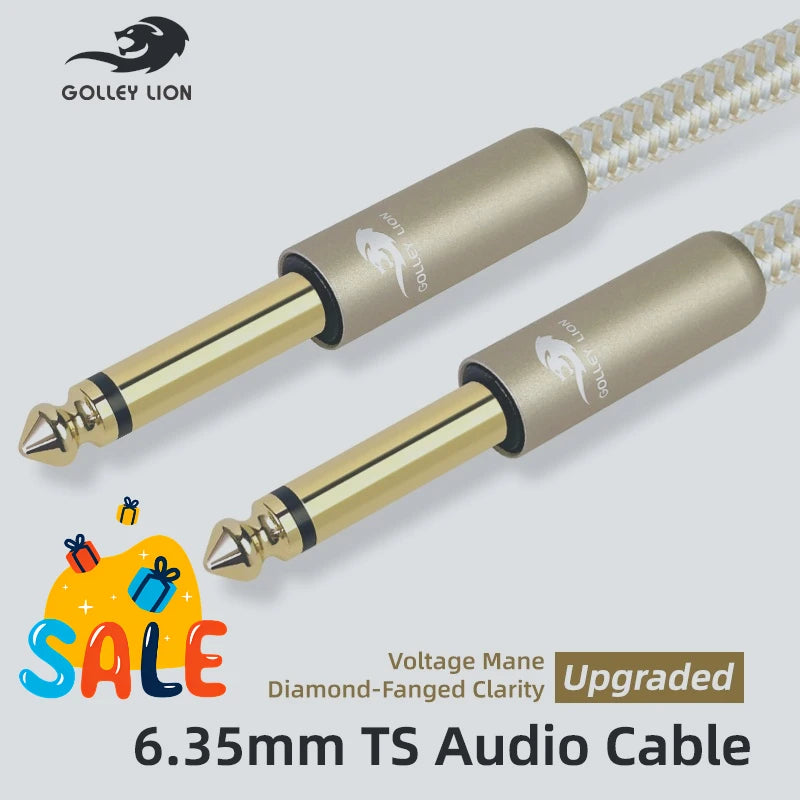 Guitar Audio Cable 3M/8M/10M Connection Line 6.35MM Double — main product photo