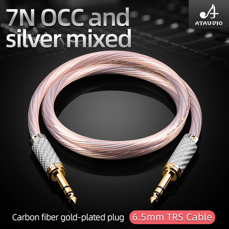 HiFi 6.35mm Audio Cable OCC Silver Mixed 6.35 — main product photo