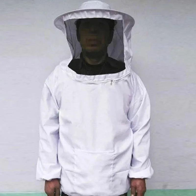 Practical White Man's Beekeeping Jacket Veil Smock Equipment — product photo 3 of 6