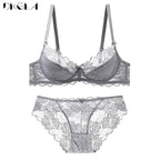 Hollow Lace Bra Sets Transparent Embroidery Underwear Sexy — product photo 5 of 6