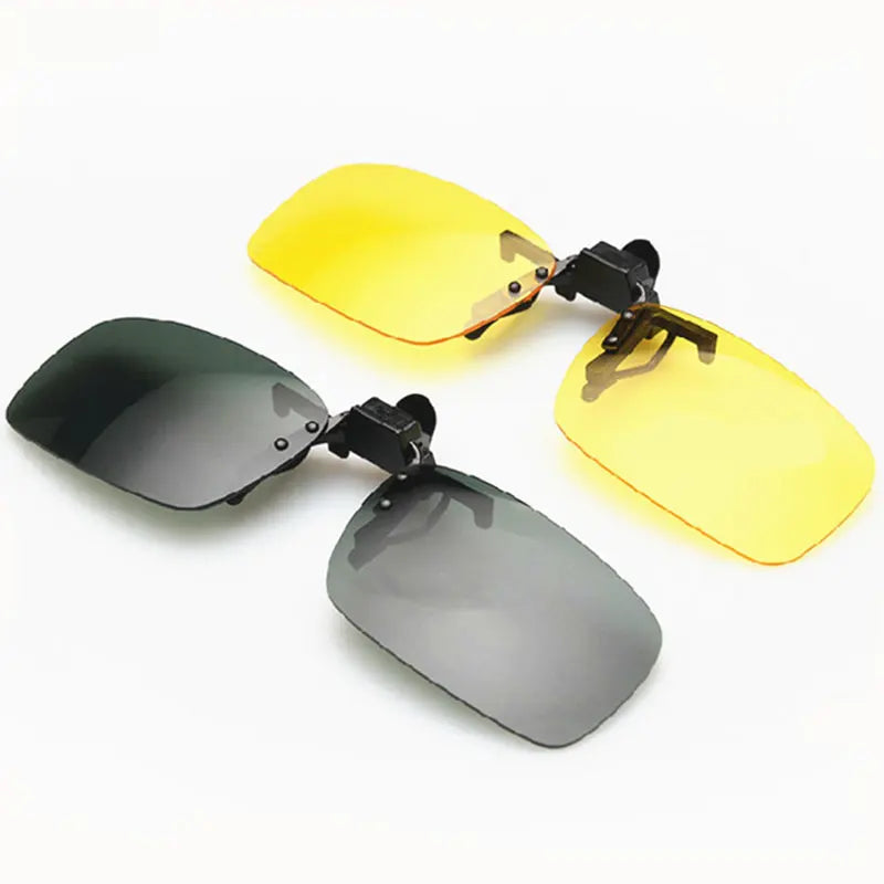Car Night Safety Driving Glasses Clip On Sunglasses — main product photo