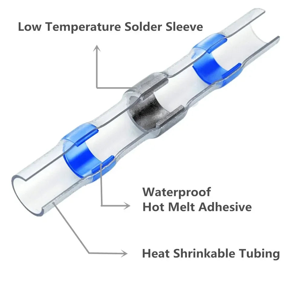 Waterproof Solder Seal Heat Shrink Butt Wire Connectors — product photo 4 of 6
