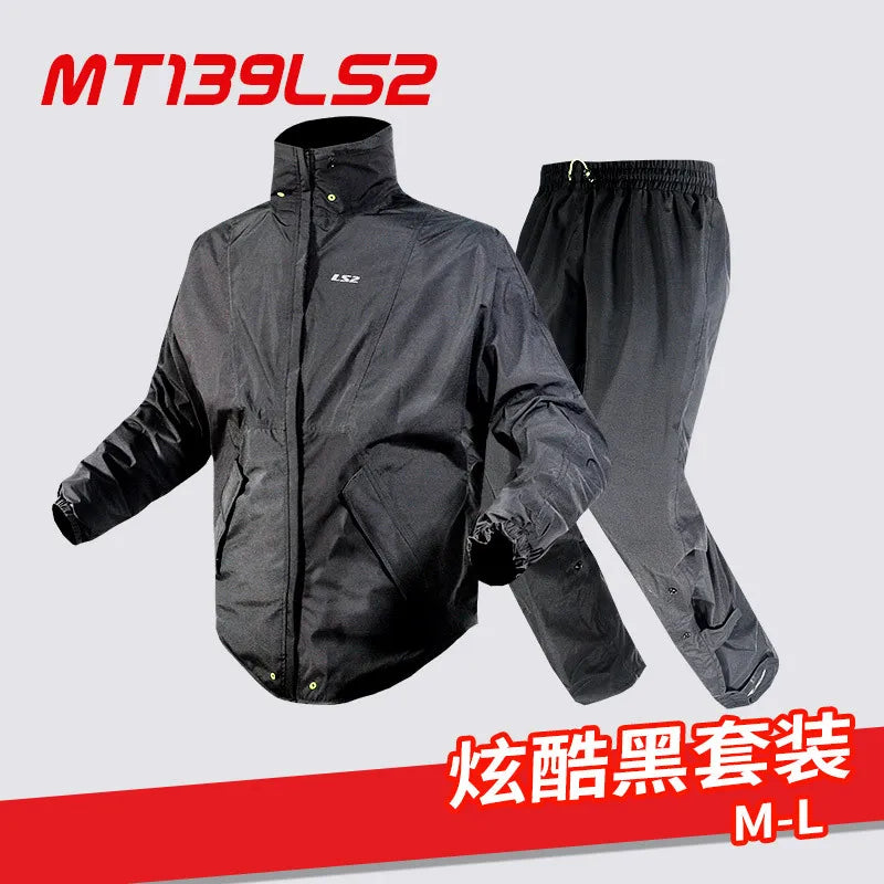 LS2 Motorcycle Raincoat Suit Storm-Proof Jacket Pants for — product photo 5 of 5
