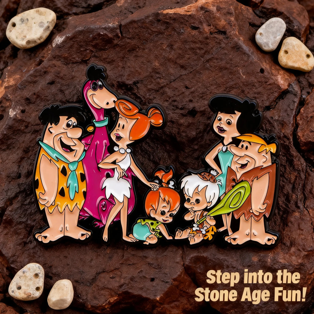 Cartoon Family Enamel Pin Funny Brooches Badges Lapel — main product photo