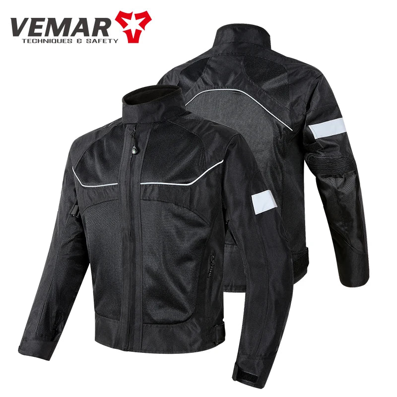 Motorbike Vemar Men's Mesh Jacket Black/Gray — product photo 3 of 6