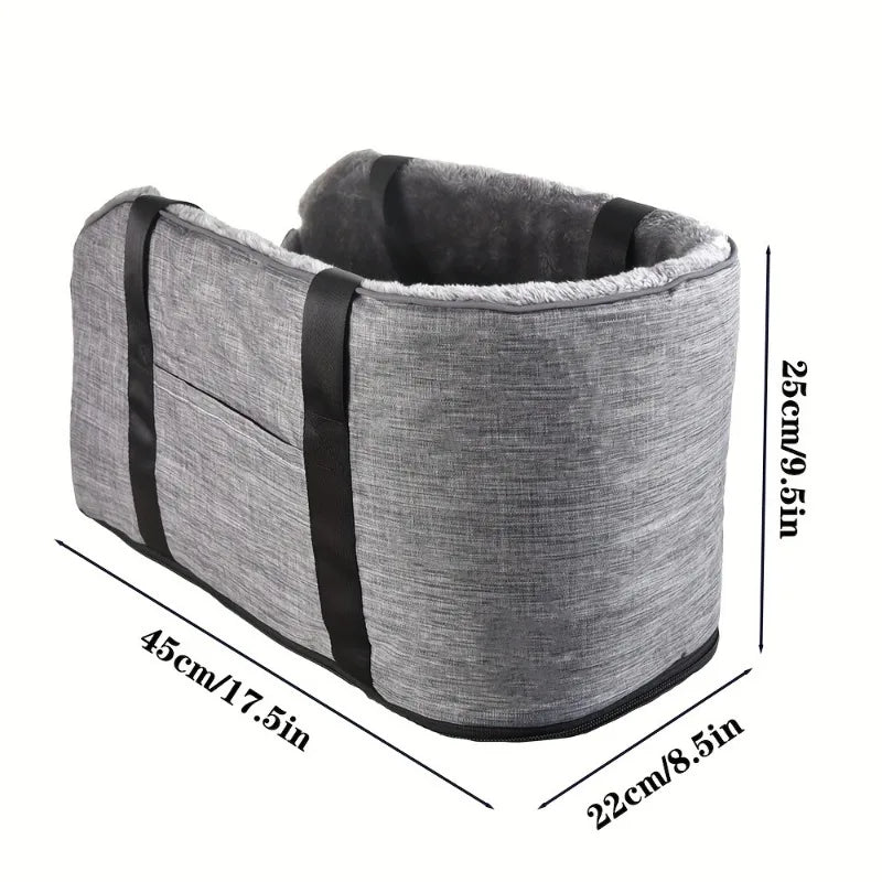 1pcs linen Fabric Pet Car Seat Mat Portable — product photo 3 of 6