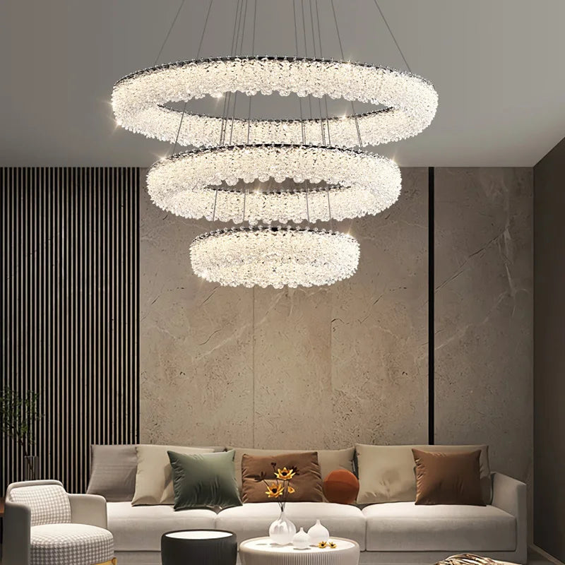 Luxury Modern Ceiling Chandelier Artistic Crystal LED Pendant — product photo 2 of 5